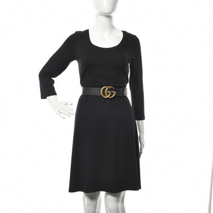 Gucci Textured Calfskin Double G 40mm Belt 90 36 Black 2 of 6
