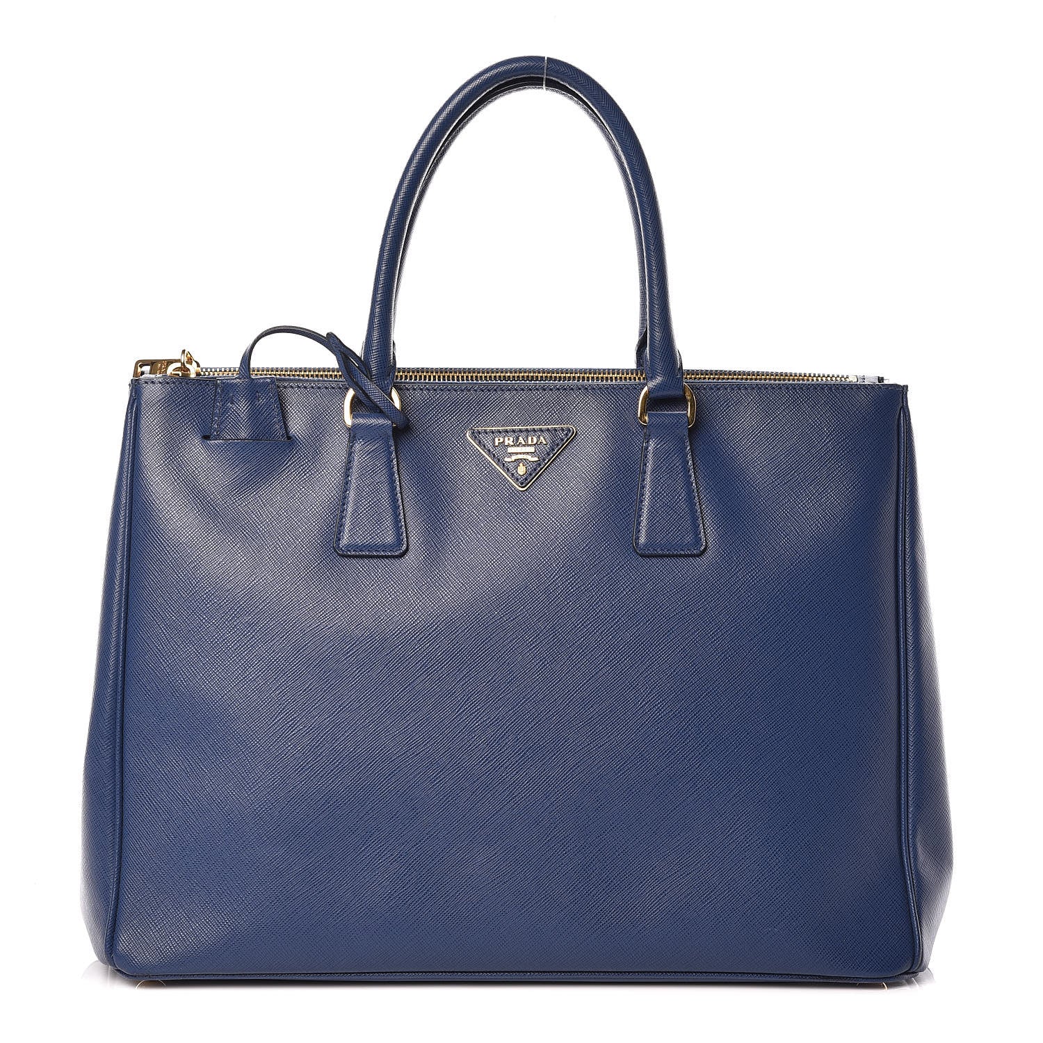 Prada Saffiano Large Galleria Double Zip Tote Bluette 1 of 9