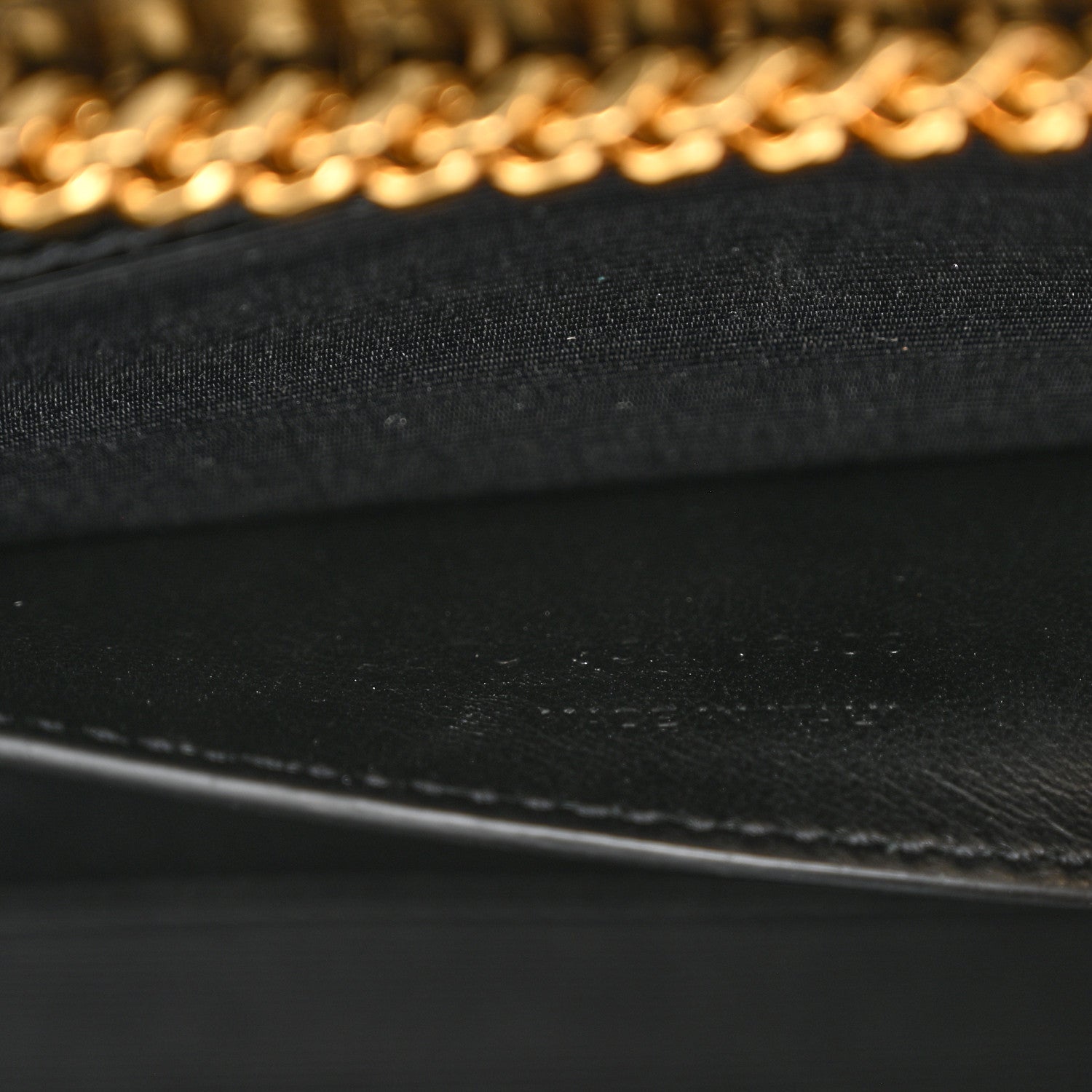 Saint Laurent Calfskin Crocodile Embossed Medium Classic Monogram Kate Tassel Satchel Black 6 of 13