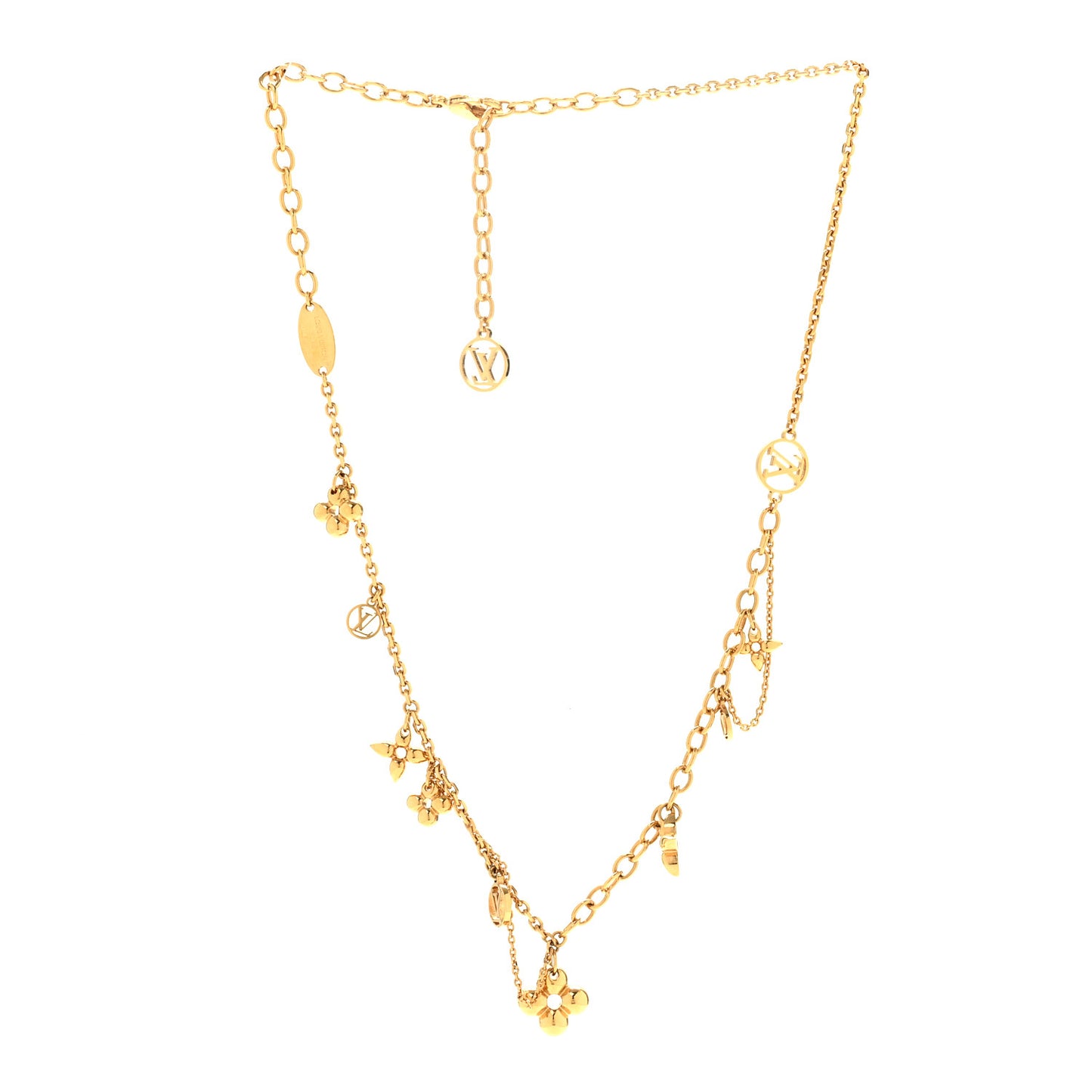Metal Blooming Supple Necklace Gold