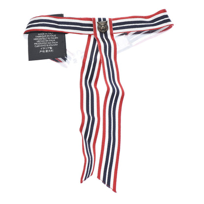 Gucci Grosgrain Web Feline Neck Bow Blue Red White 1 of 6