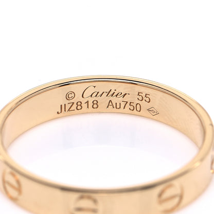 Cartier 18K Yellow Gold 3.5mm LOVE Wedding Band Ring 55 7.25 8 of 8