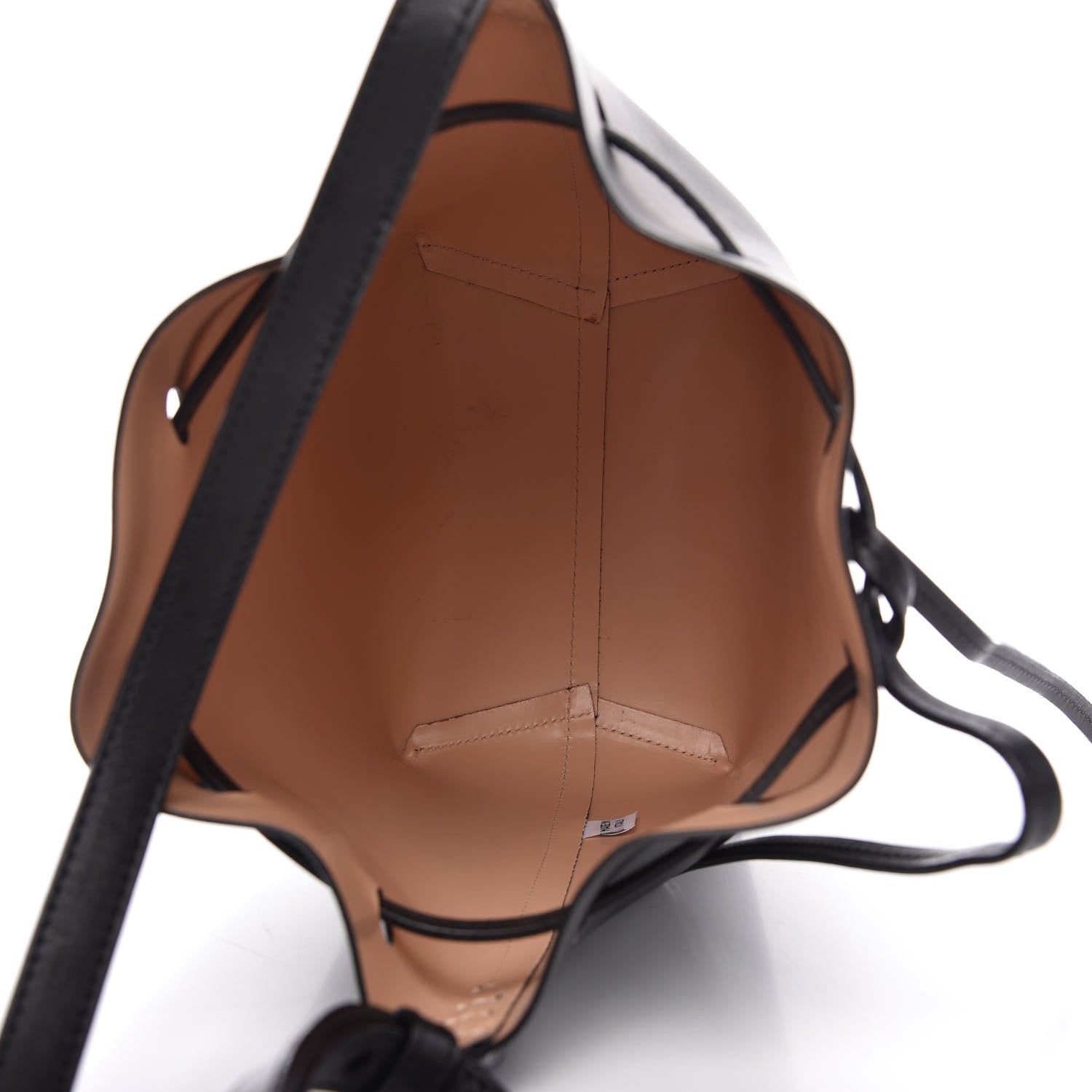 Mansur Gavriel Calfskin Mini Bucket Bag Black Ballerina 5 of 8