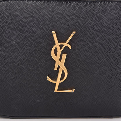 Saint Laurent Grain De Poudre Small Classic Monogram Camera Bag Black 7 of 12