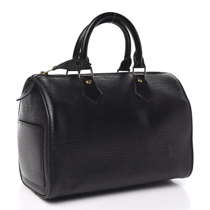 Louis Vuitton Epi Speedy 25 Black 3 of 10