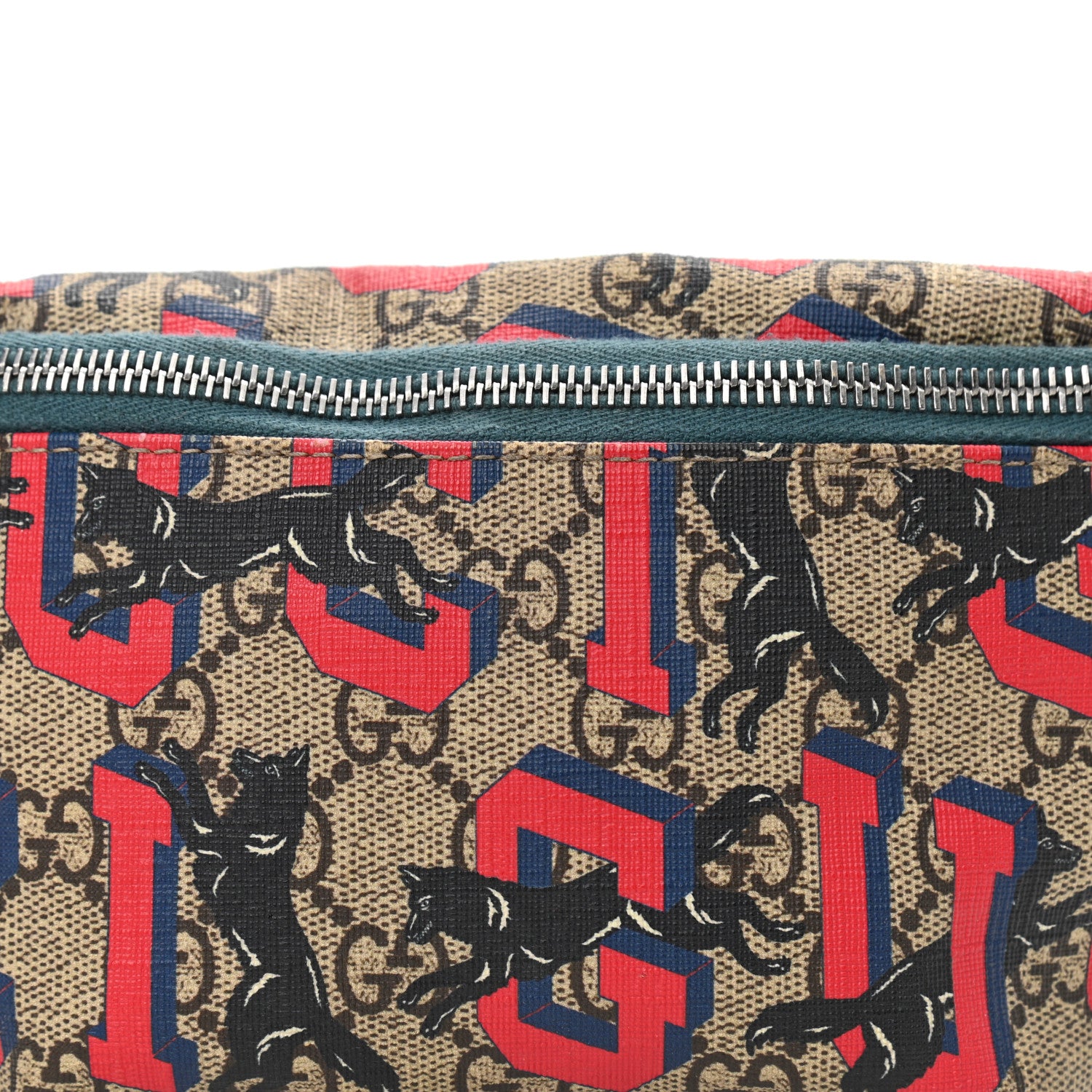 Gucci GG Supreme Monogram Gucci Wolf Belt Bag 7 of 12