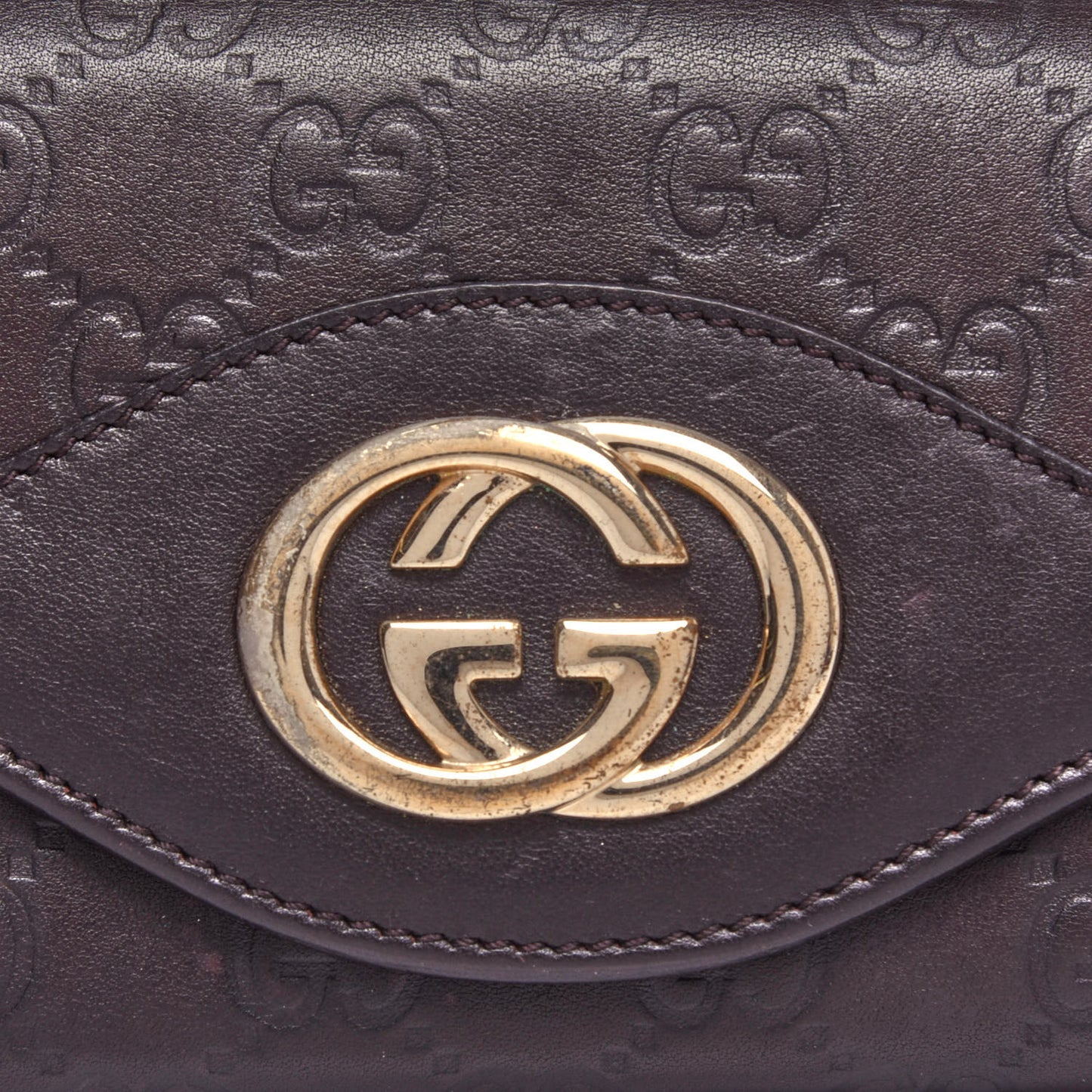 Guccissima Sukey Continental Wallet Purple