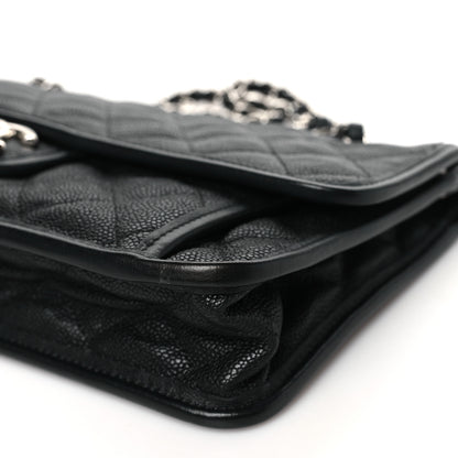 Chanel Caviar Quilted Medium French Riviera Flap Black 10 of 11