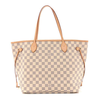 Louis Vuitton Damier Azur Neo Neverfull MM Rose Ballerine 1 of 10