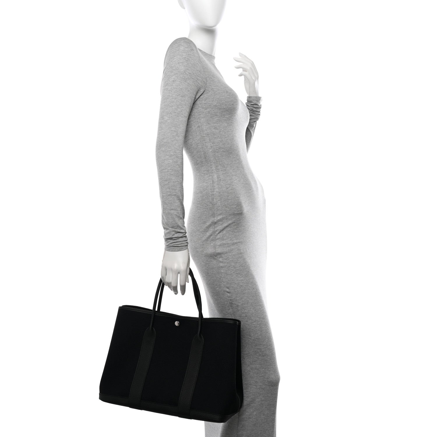 Hermes Toile Negonda Garden Party Tote 36 MM Black 2 of 10