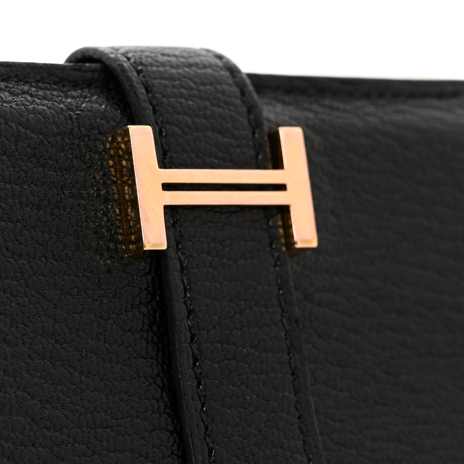 Hermes Chevre Mysore Mini Bearn Wallet Black 11 of 12
