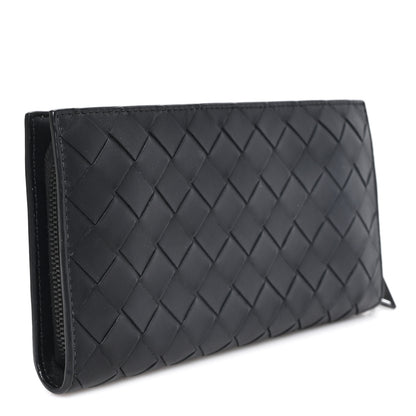 Bottega Veneta Nappa Intrecciato Zip Around Wallet Black 3 of 7