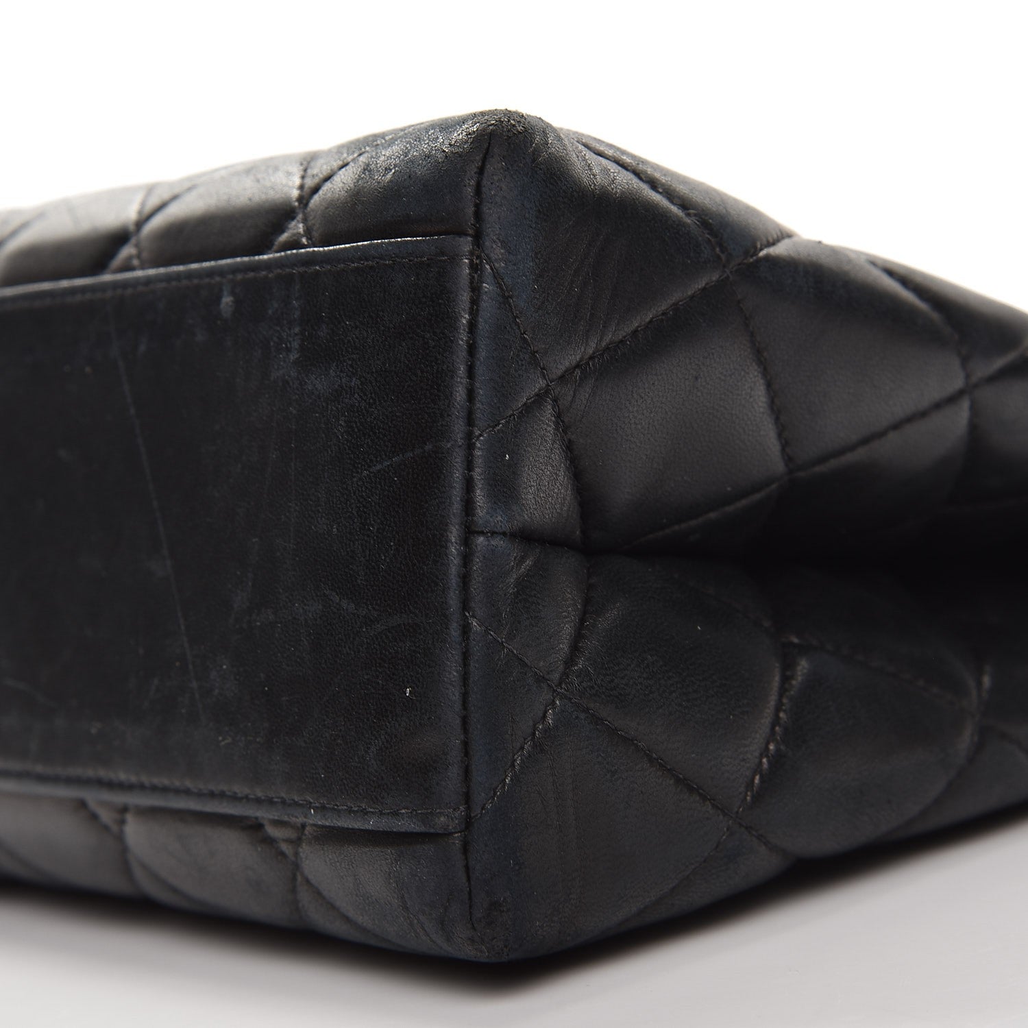 Chanel Lambskin Quilted Shopping Tote Black 9 of 11