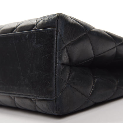 Chanel Lambskin Quilted Shopping Tote Black 9 of 11