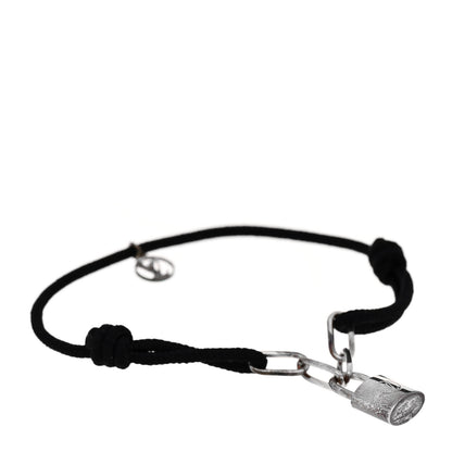 Louis Vuitton X Virgil Abloh Sterling Silver Lockit Bracelet Black 1 of 5