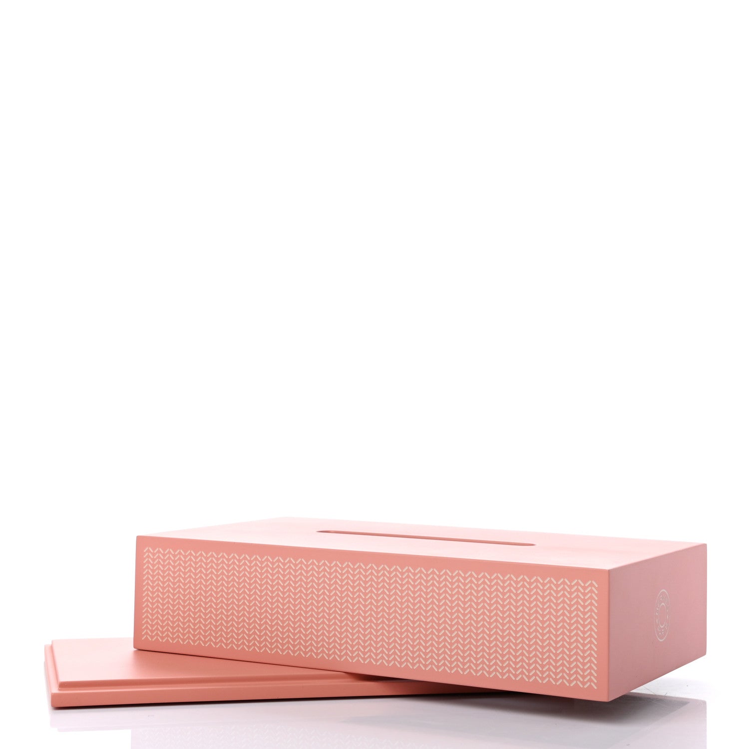 Hermes Lacquered Wood K-Box Tissue Box Pivoine Poudre 8 of 8