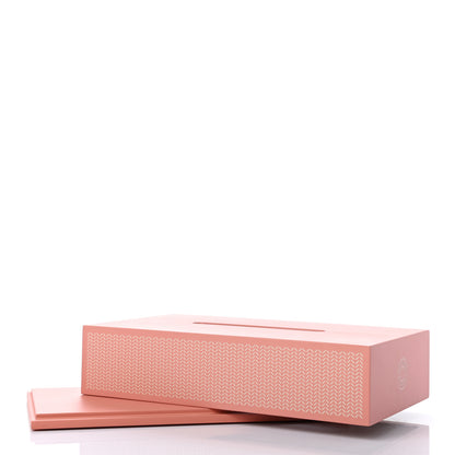 Hermes Lacquered Wood K-Box Tissue Box Pivoine Poudre 8 of 8