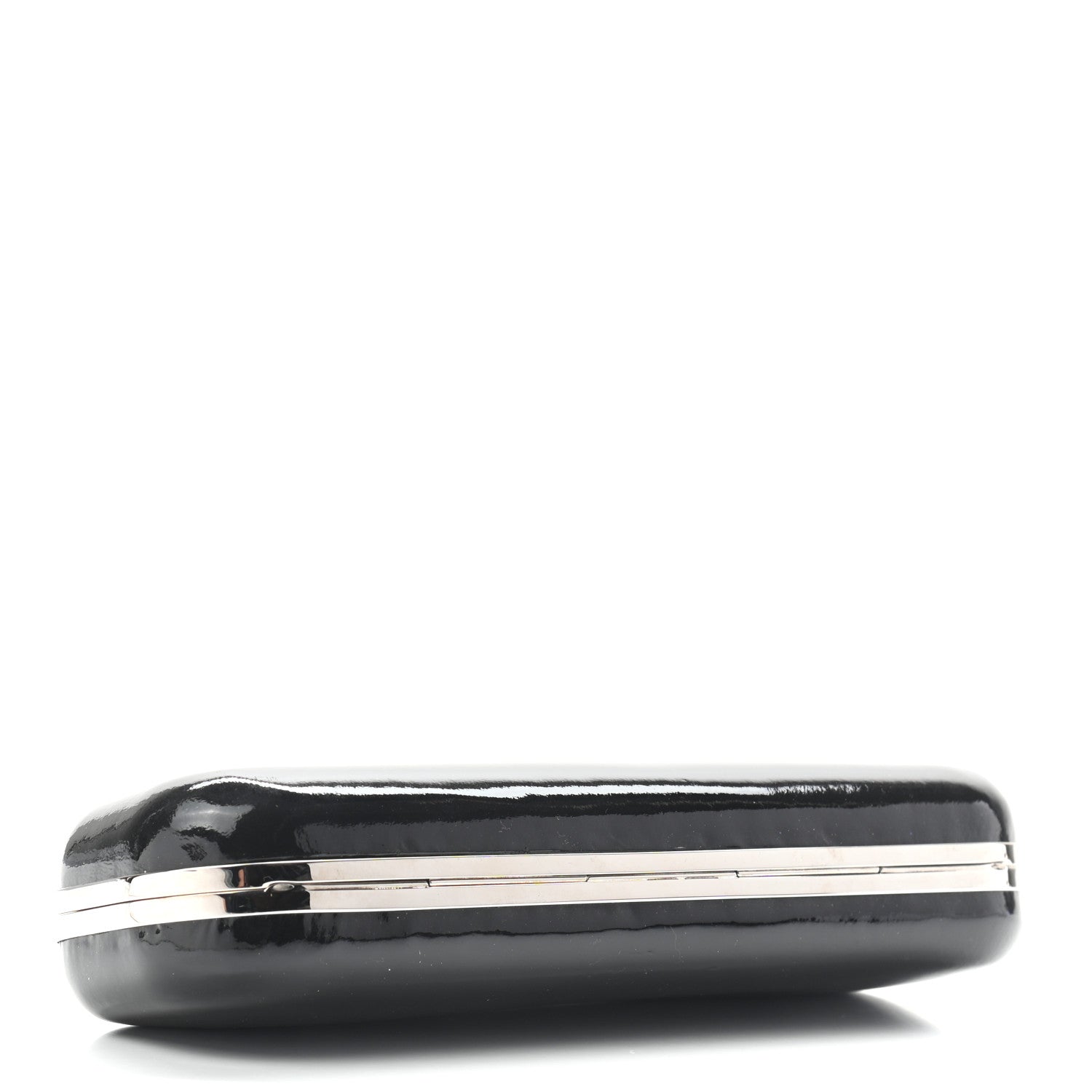Alexander McQueen Patent Knuckle Box Clutch Black 3 of 9