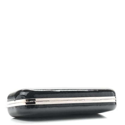 Alexander McQueen Patent Knuckle Box Clutch Black 3 of 9