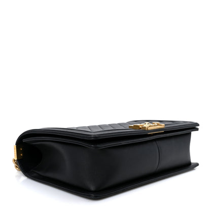 Chanel Calfskin Quilted New Medium Boy Flap Black 3 of 10