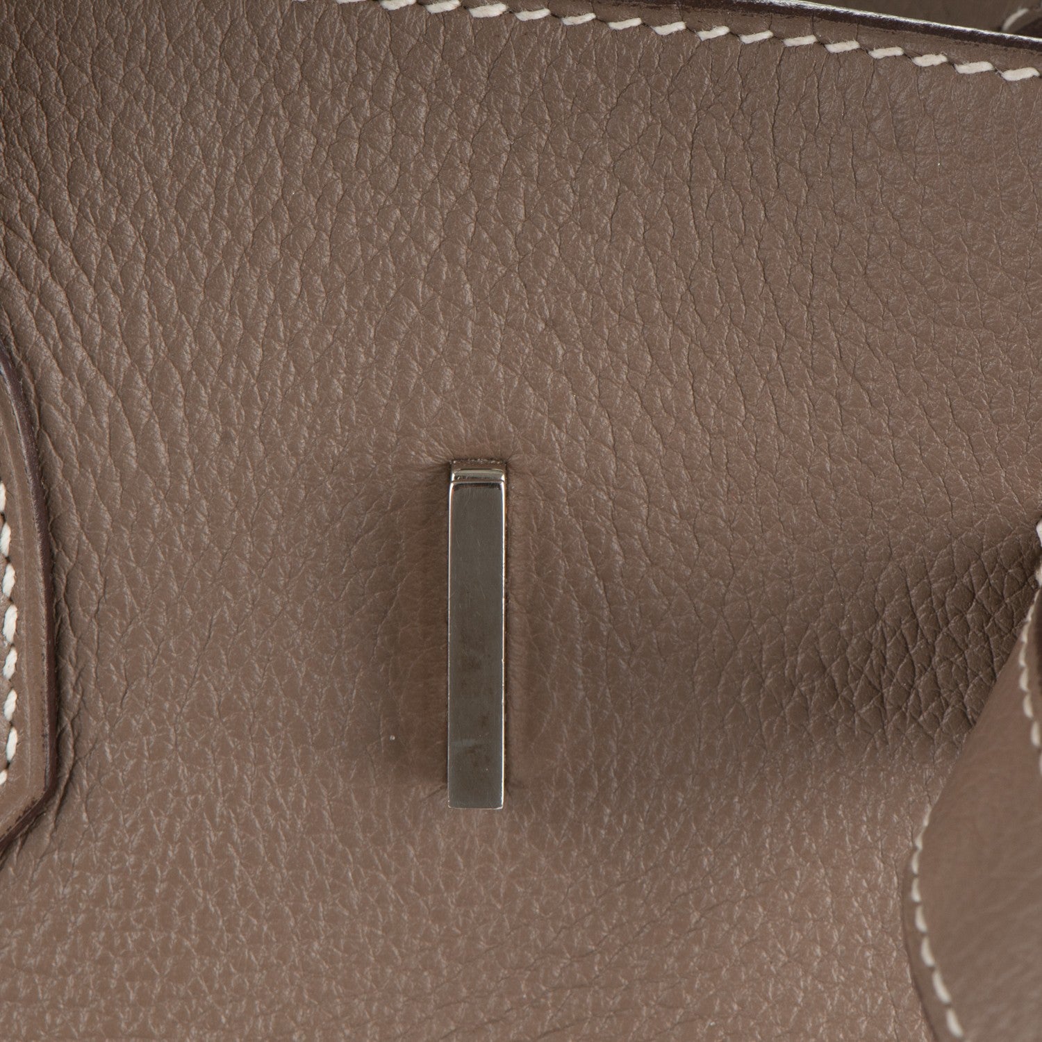Hermes Taurillon Clemence Birkin 35 Etoupe 17 of 28