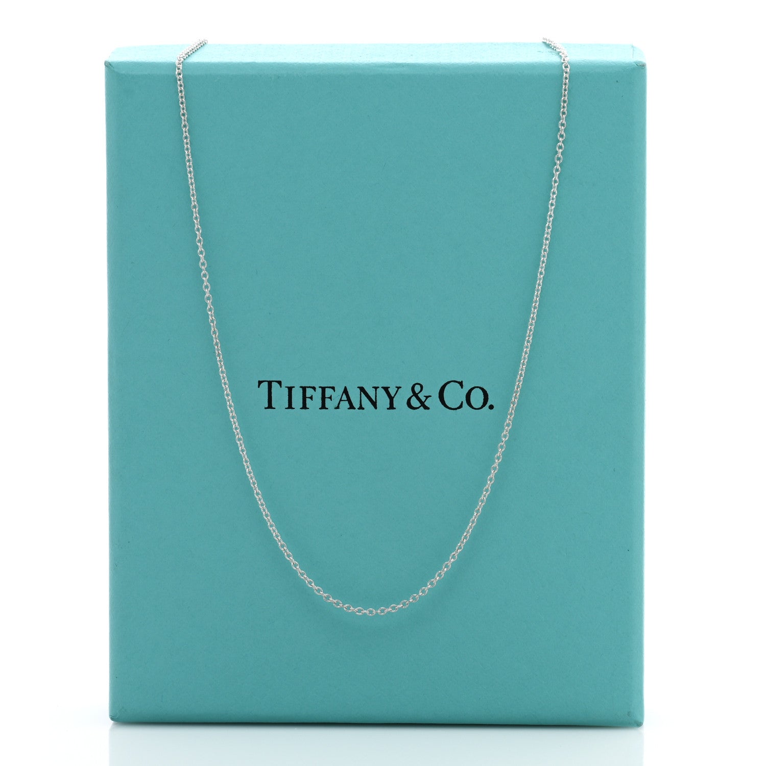 Tiffany Sterling Silver Chain Necklace 16" 5 of 5