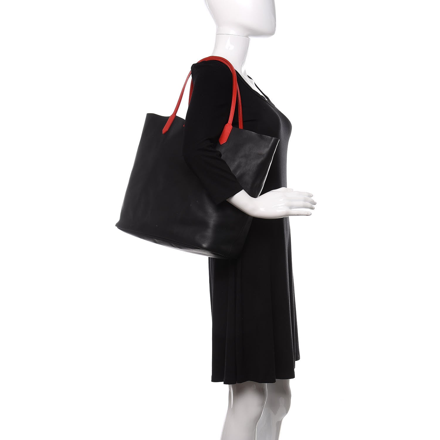Givenchy Calfskin Medium Antigona Tote Black Red 2 of 14