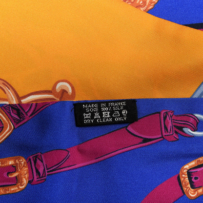 Hermes Silk Brides De Gala Maxi Twilly Orange Bleu Electrique Fuchsia 3 of 5