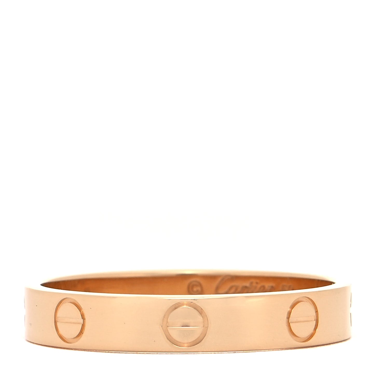 18K Yellow Gold 3.5mm LOVE Wedding Band Ring 59 8.75