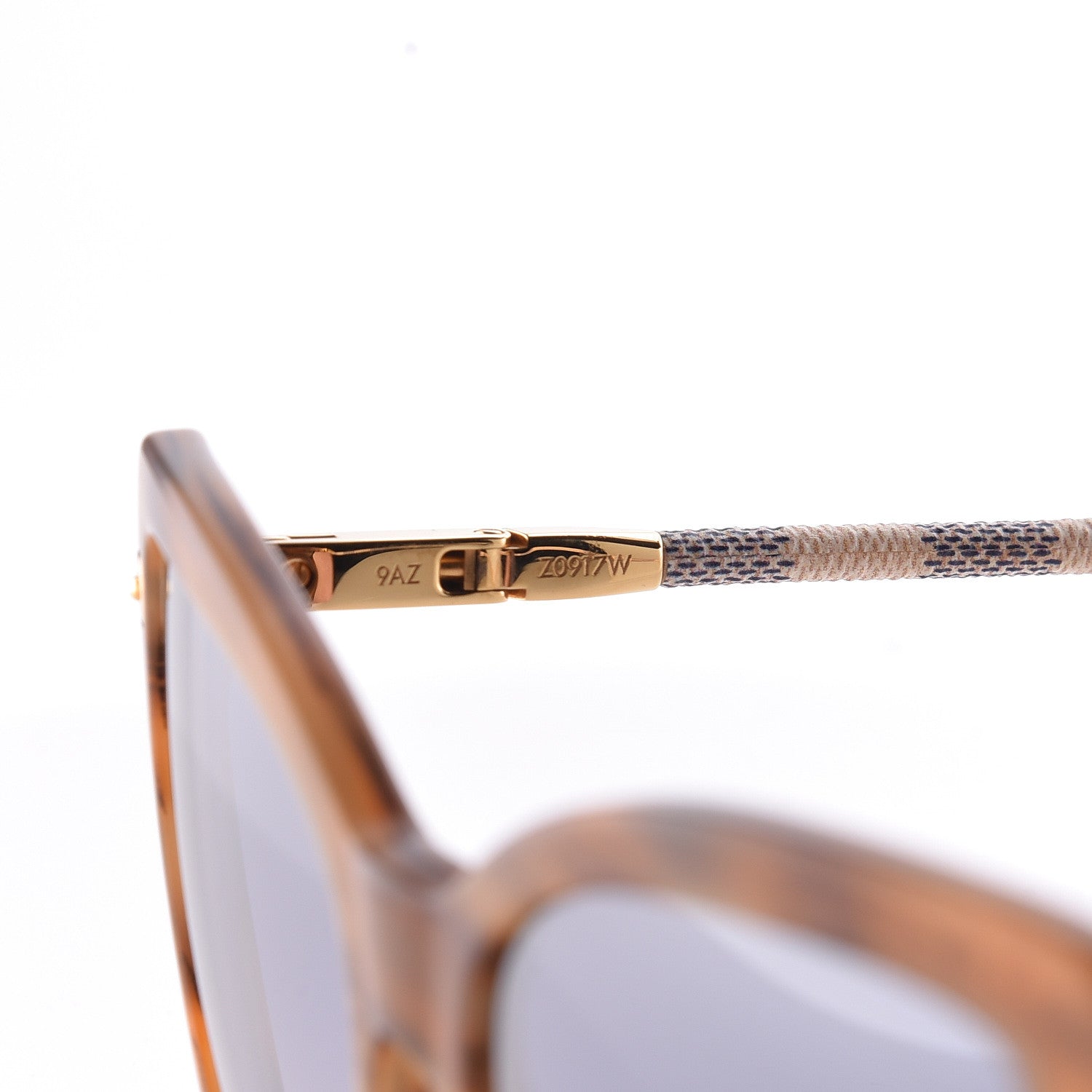 Louis Vuitton Damier Azur Charlotte Sunglasses Z0917W Tortoise 6 of 6