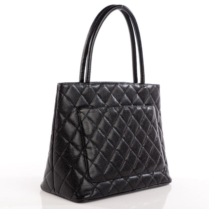 Chanel Caviar Quilted Medallion Tote Black 3 of 9
