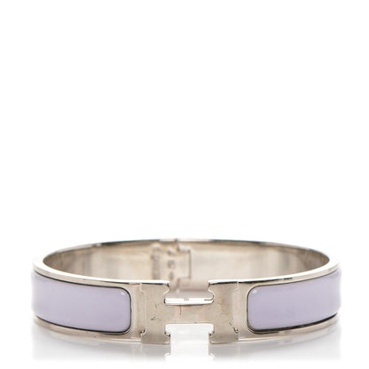 Hermes Enamel Narrow Clic Clac H Bracelet PM Parme 1 of 4