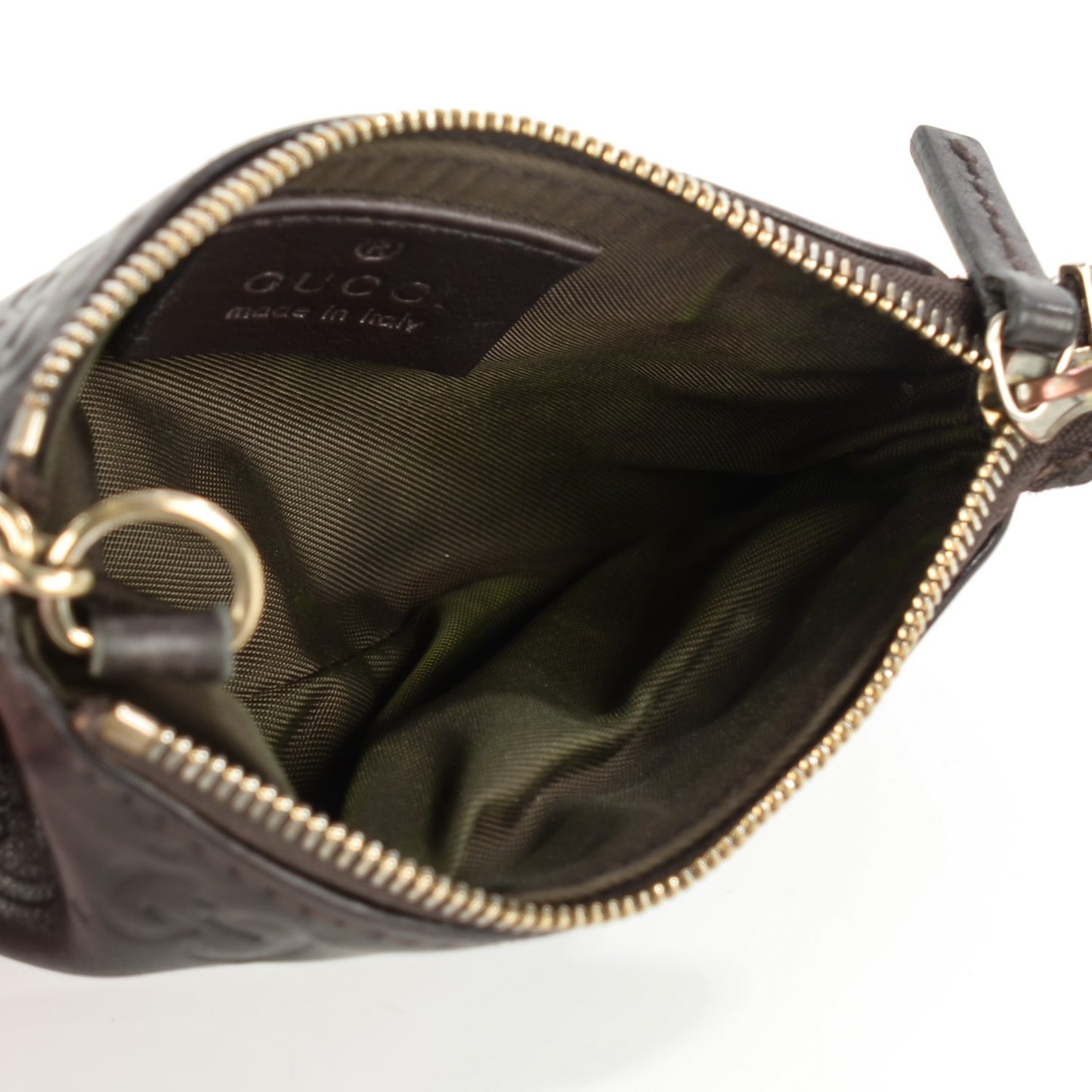Guccissima Key Case Chocolate