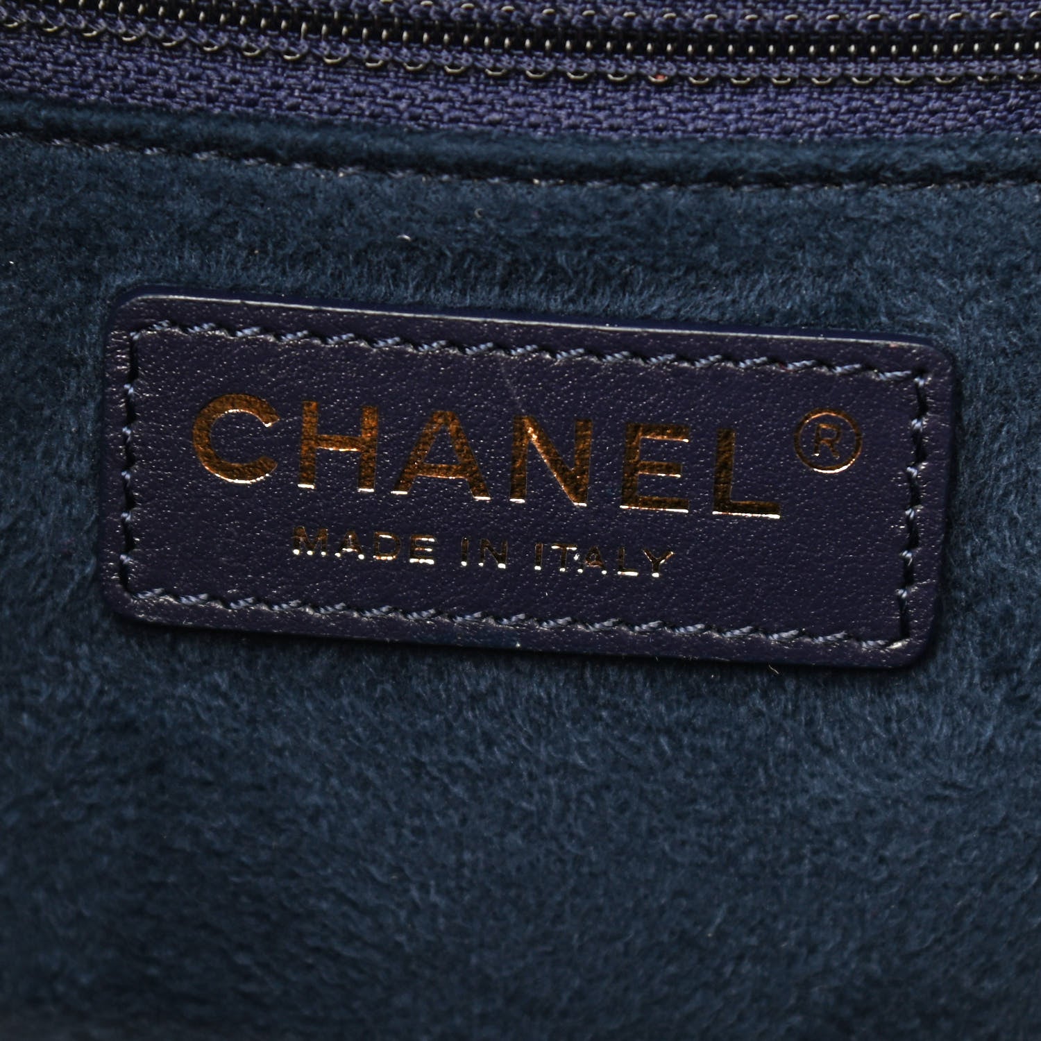 Chanel Caviar Small Studded Deauville Tote Navy 6 of 10
