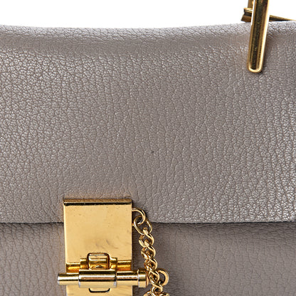 Chloe Grained Lambskin Mini Drew Shoulder Bag Motty Grey 14 of 18