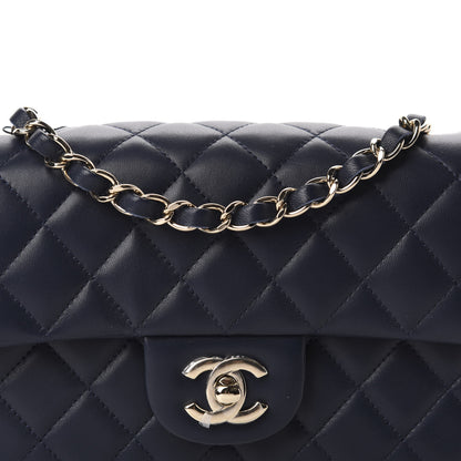 Chanel Lambskin Quilted Mini Rectangular Flap Dark Blue 10 of 10