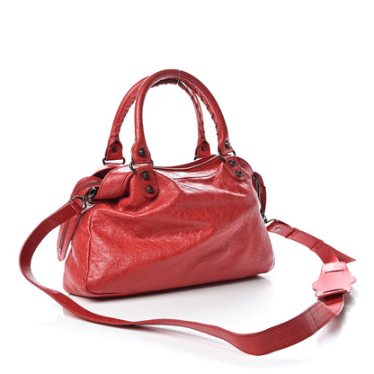 Balenciaga Agneau Classic Hardware Town Rouge Coquelicot 3 of 9