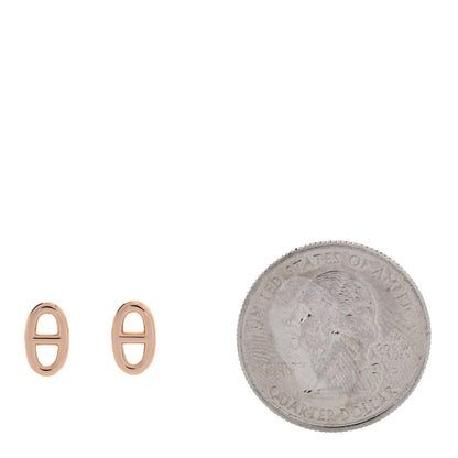 Hermes 18K Rose Gold TPM Farandole Stud Earrings 2 of 5