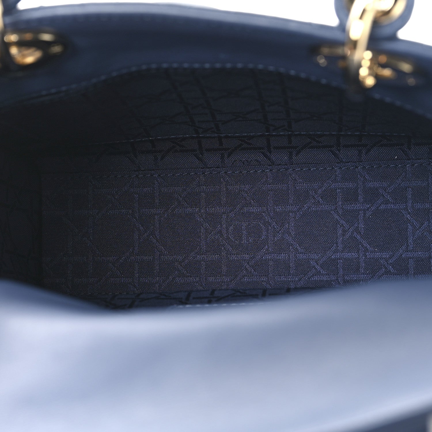 Christian Dior Lambskin Cannage Small My ABCDior Lady Dior Denim Blue 5 of 10
