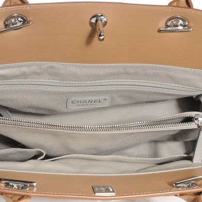 Chanel Aged Calfskin Quilted Be CC Tote Beige 5 of 7