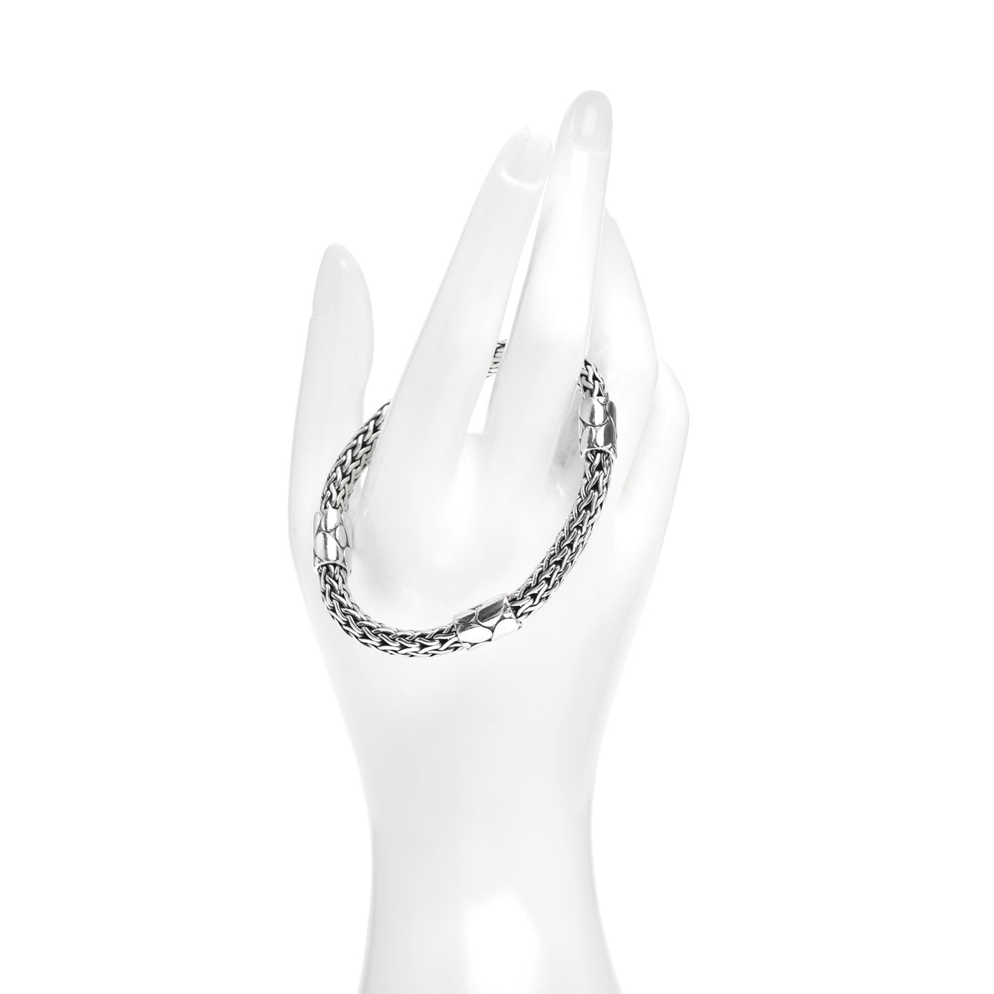 Sterling Silver 7.5mm Four Station Kali Classic Chain Bracelet