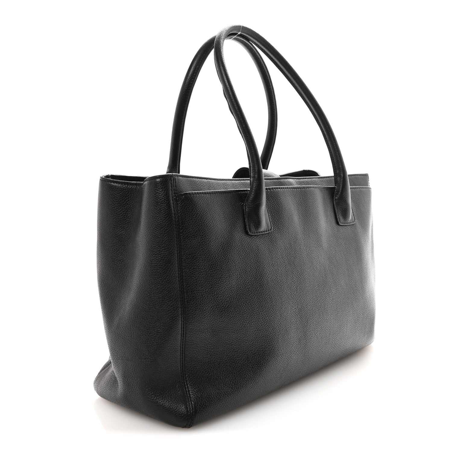 Chanel Calfskin Cerf Executive Shopper Tote Black 3 of 10