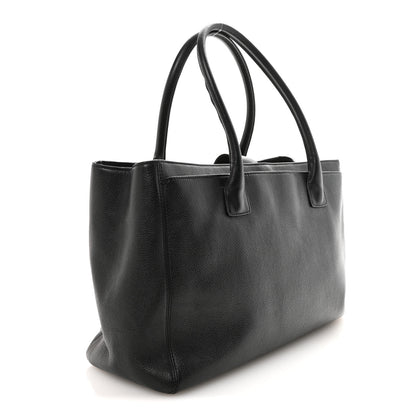 Chanel Calfskin Cerf Executive Shopper Tote Black 3 of 10
