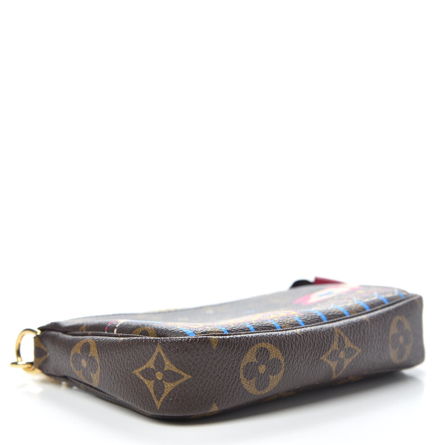 Louis Vuitton Monogram 2020 Christmas Animation Roller Coaster Mini Pochette Accessories Pivoine 4 of 10