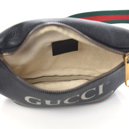 Gucci Grained Calfskin Small Logo Belt Bag Black 5 of 9