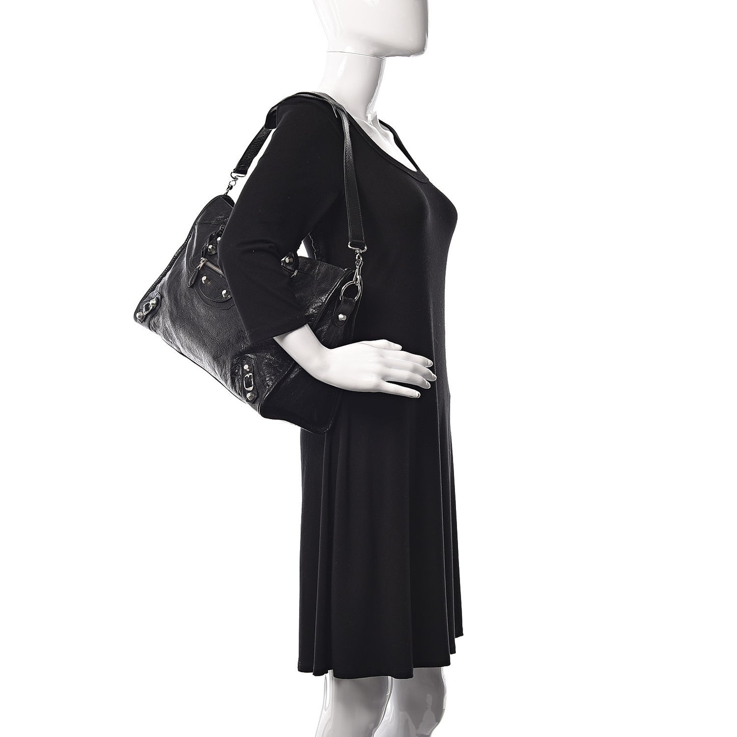 Agneau Giant 12 Silver Hardware City Black