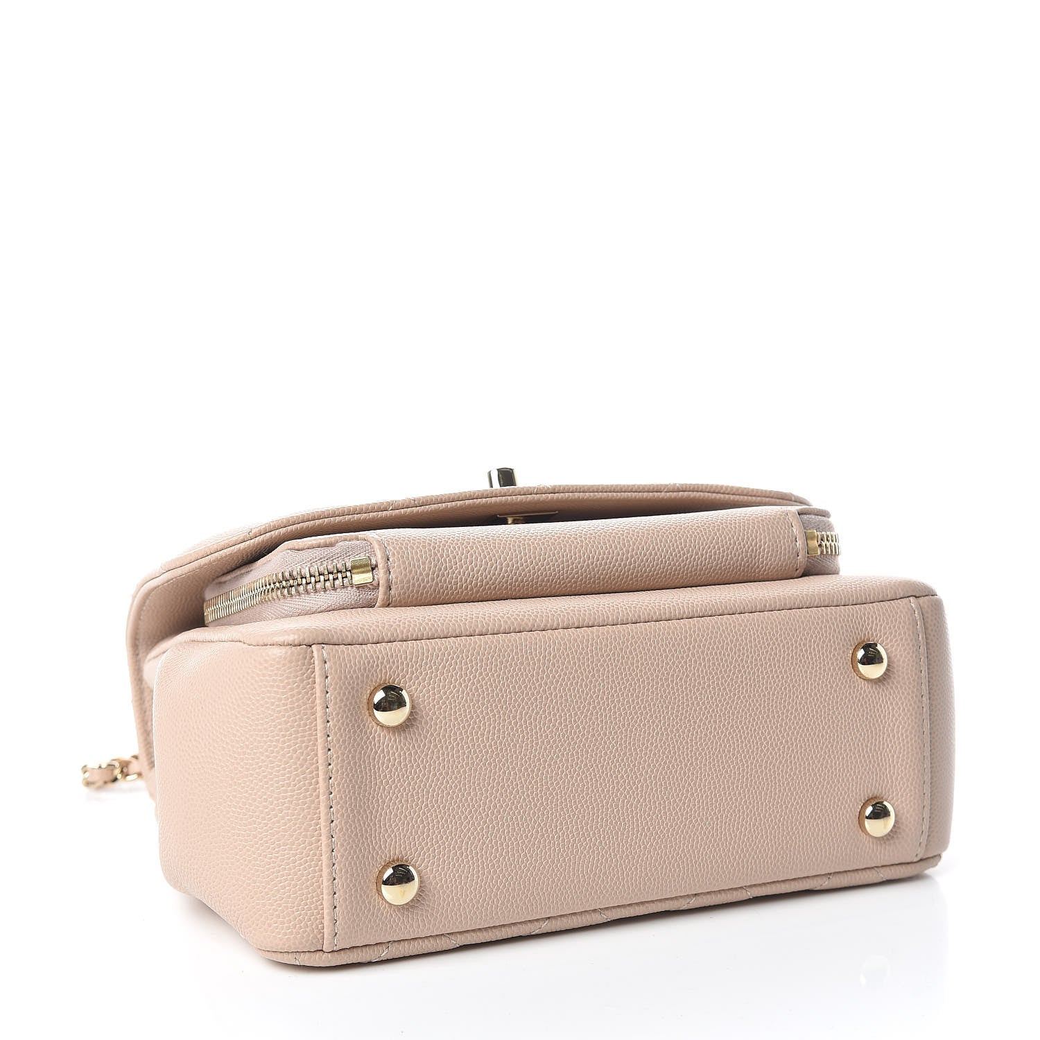 Chanel Caviar Quilted Small Business Affinity Flap Beige 5 of 10