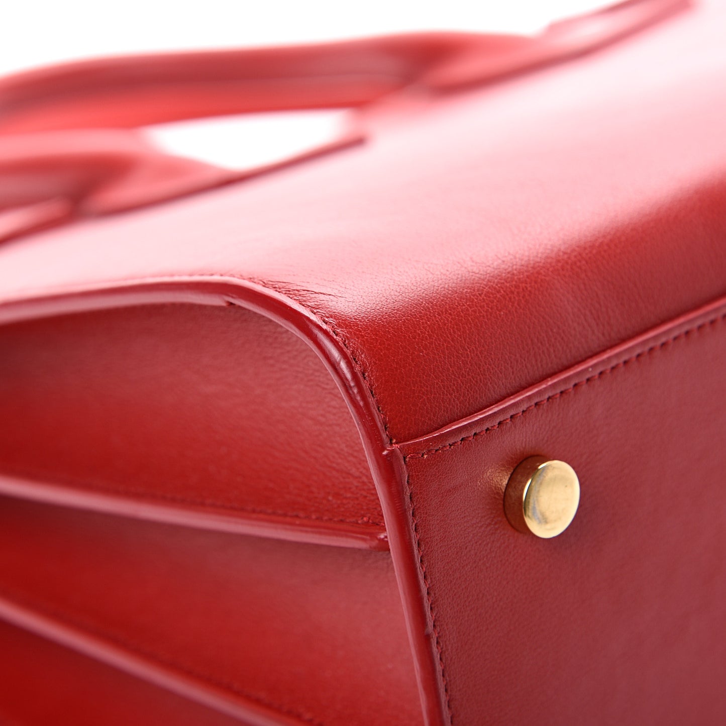 Calfskin Small Sac De Jour Lipstick Red
