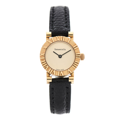 Tiffany 18K Yellow Gold Lizard 24mm Atlas Quartz Watch Gold 1 of 5