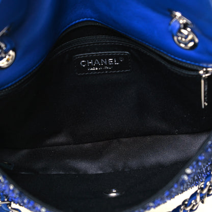 Chanel Sequin Medium Flap Dark Blue 5 of 9